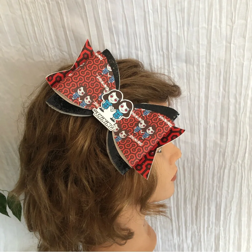 VINTAGE THE SHINING & BEATLE JUICE 80s hair bows barrettes Halloween costume